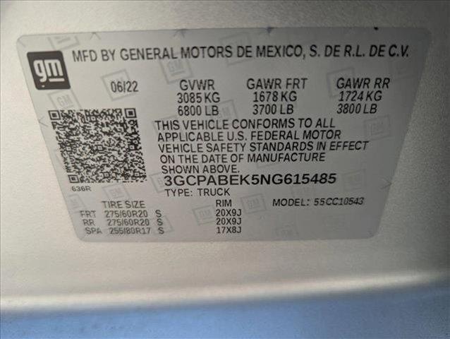 used 2022 Chevrolet Silverado 1500 car, priced at $33,315