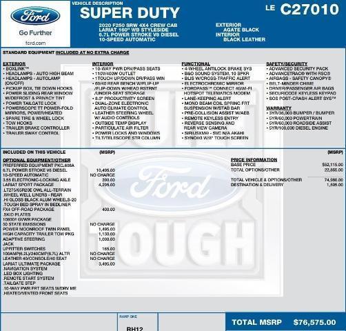 used 2020 Ford F-250 car, priced at $47,995