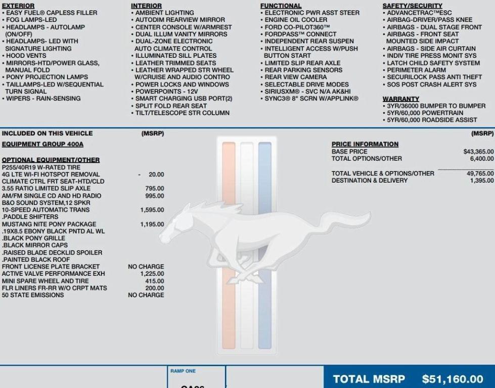 used 2023 Ford Mustang car, priced at $38,995