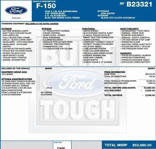 new 2024 Ford F-150 car, priced at $42,099