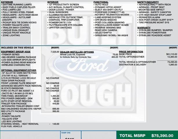 used 2023 Ford F-150 car, priced at $55,995