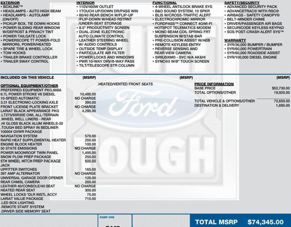 used 2021 Ford F-250 car, priced at $61,995