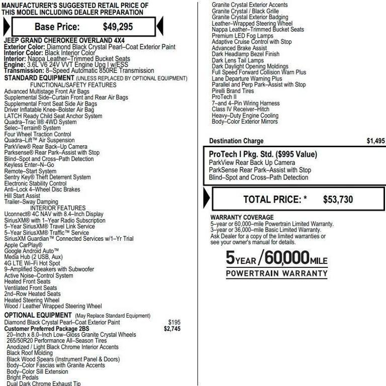 used 2020 Jeep Grand Cherokee car, priced at $25,995