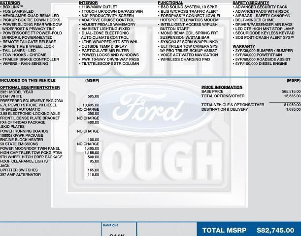 used 2021 Ford F-250 car, priced at $52,995