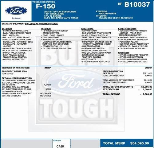 new 2024 Ford F-150 car, priced at $45,227