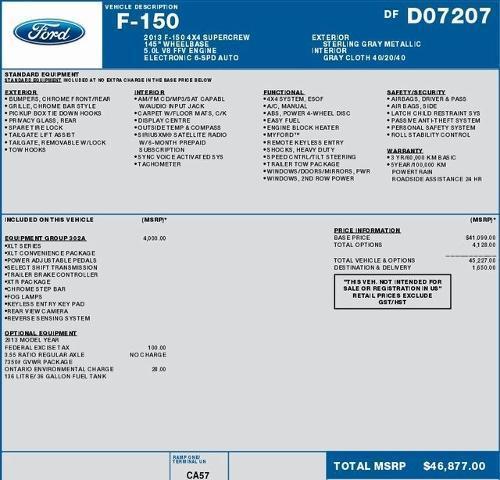 used 2013 Ford F-150 car, priced at $10,995