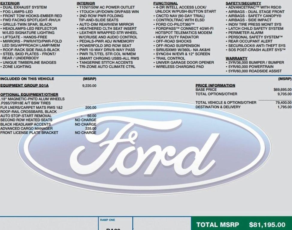 used 2022 Ford Expedition car, priced at $44,995