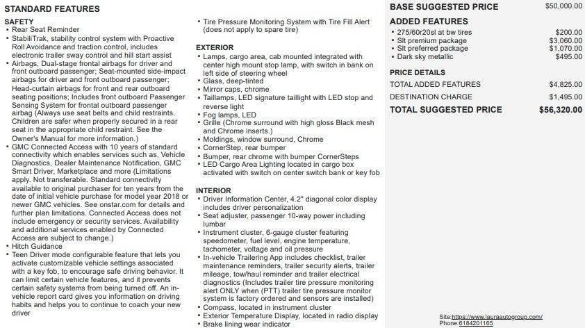 used 2019 GMC Sierra 1500 car, priced at $34,995