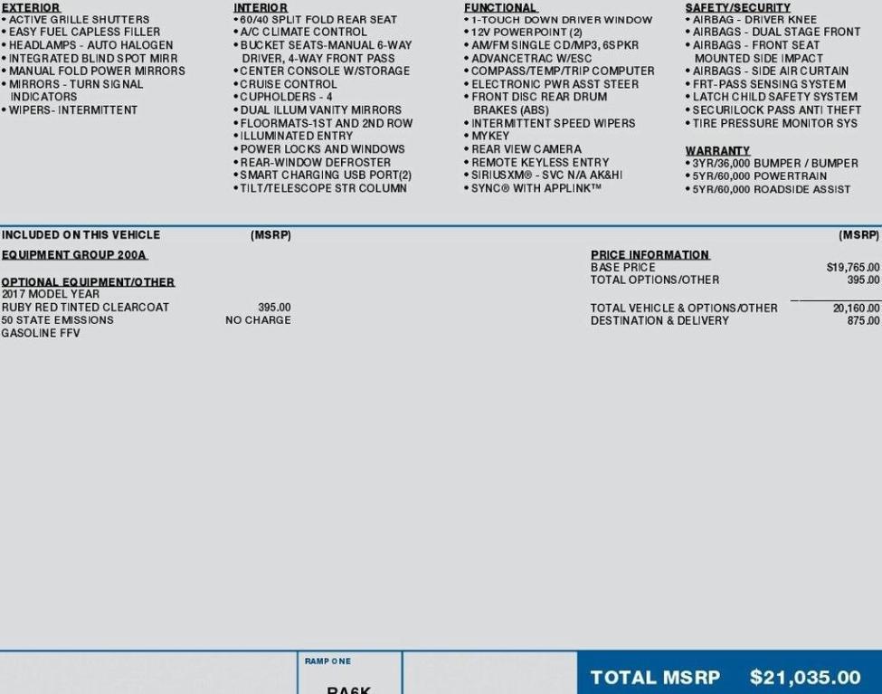 used 2017 Ford Focus car, priced at $9,995