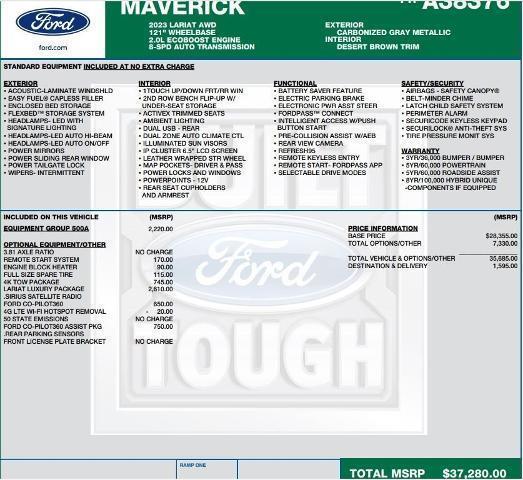 used 2023 Ford Maverick car, priced at $30,995