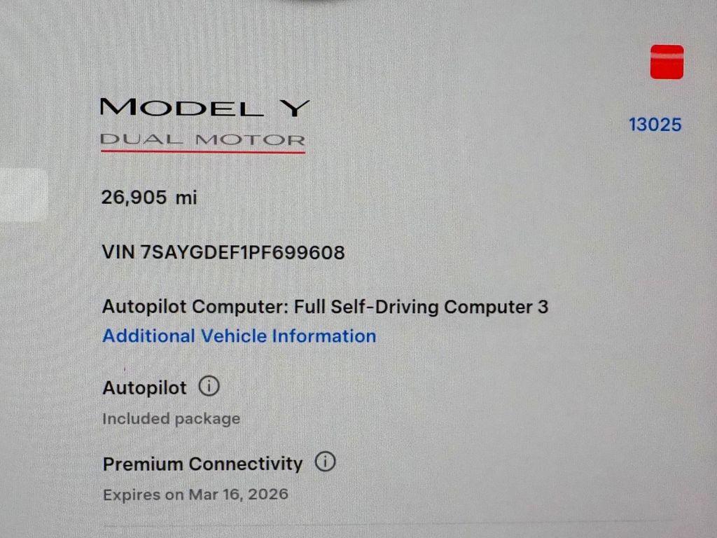 used 2023 Tesla Model Y car, priced at $34,950