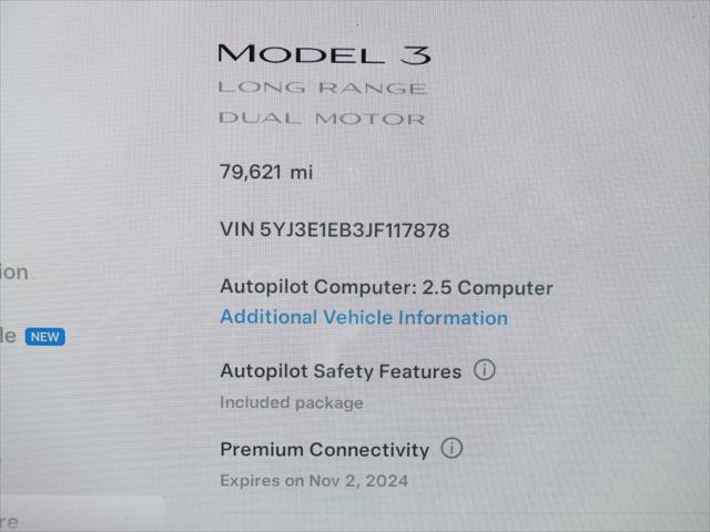 used 2018 Tesla Model 3 car, priced at $23,500