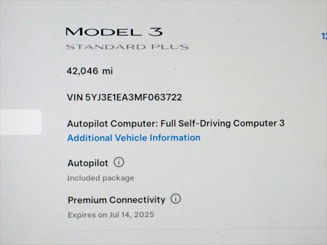 used 2021 Tesla Model 3 car, priced at $25,950