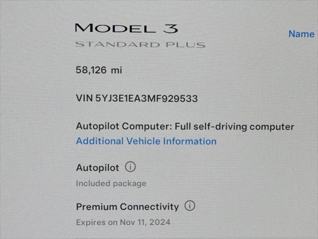 used 2021 Tesla Model 3 car, priced at $24,950