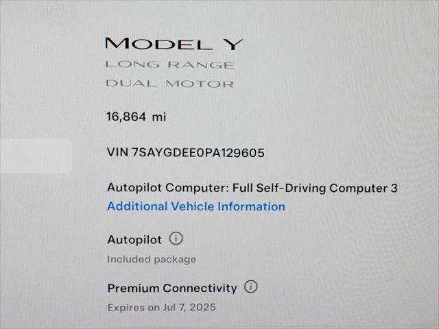 used 2023 Tesla Model Y car, priced at $34,950