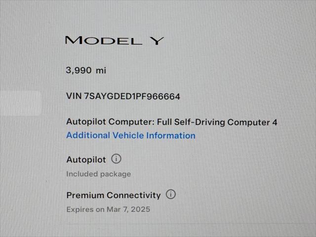 used 2023 Tesla Model Y car, priced at $33,950