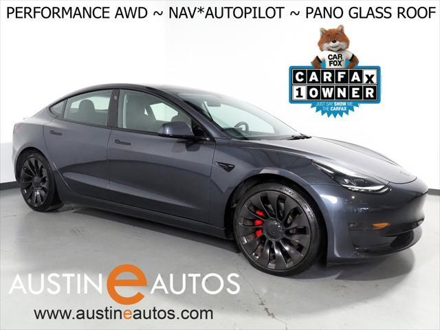 used 2022 Tesla Model 3 car, priced at $34,950