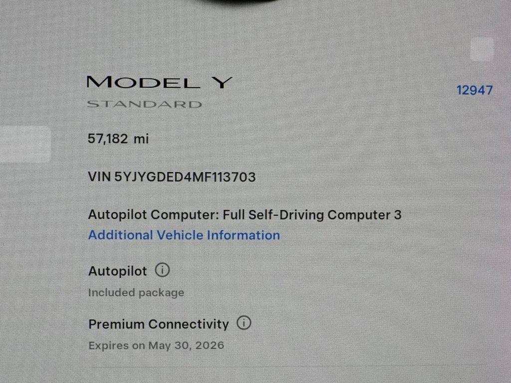 used 2021 Tesla Model Y car, priced at $24,950