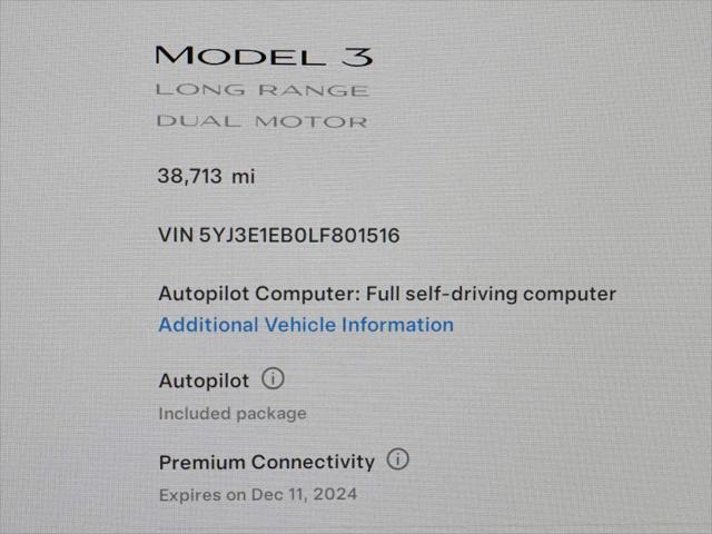 used 2020 Tesla Model 3 car, priced at $26,950