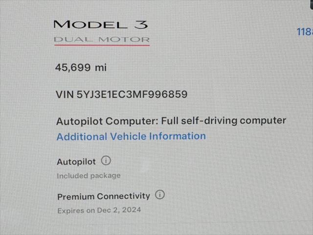 used 2021 Tesla Model 3 car, priced at $29,950