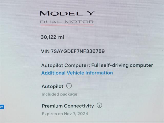 used 2022 Tesla Model Y car, priced at $35,950