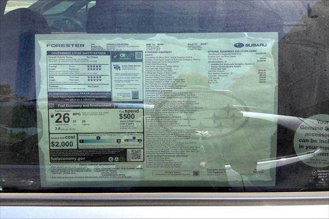new 2025 Subaru Forester car, priced at $39,149