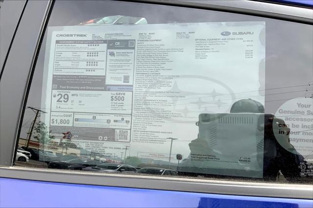 new 2025 Subaru Crosstrek car, priced at $29,448