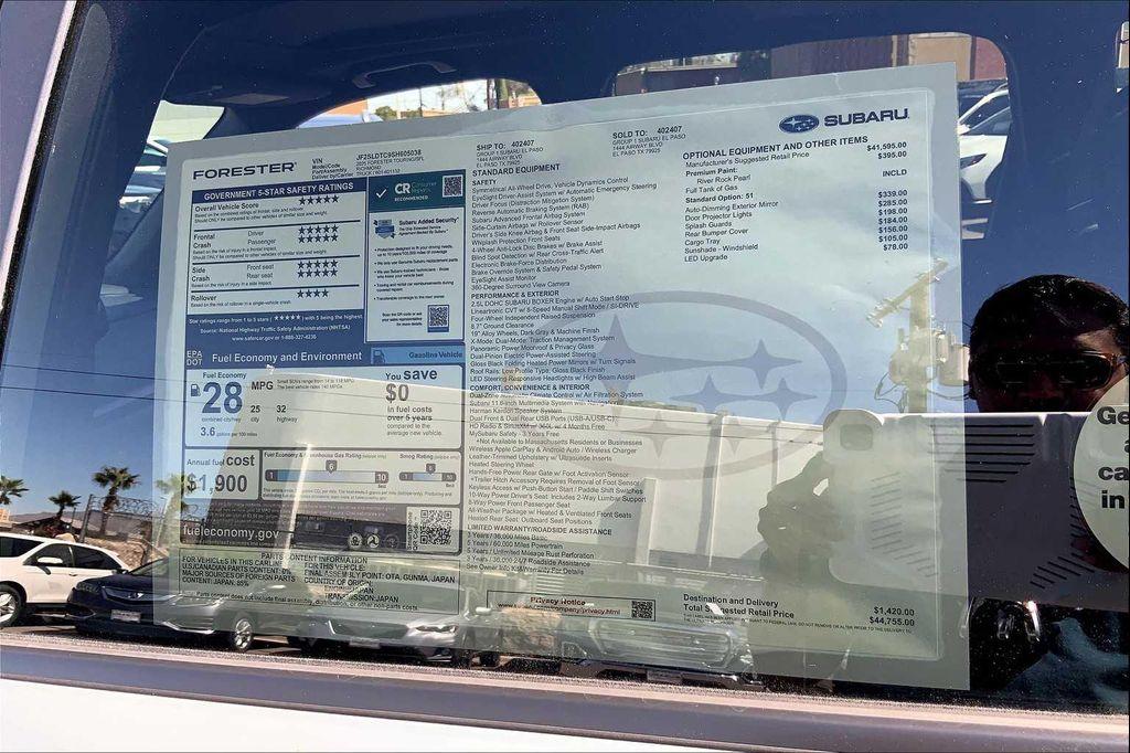 new 2025 Subaru Forester car, priced at $44,755