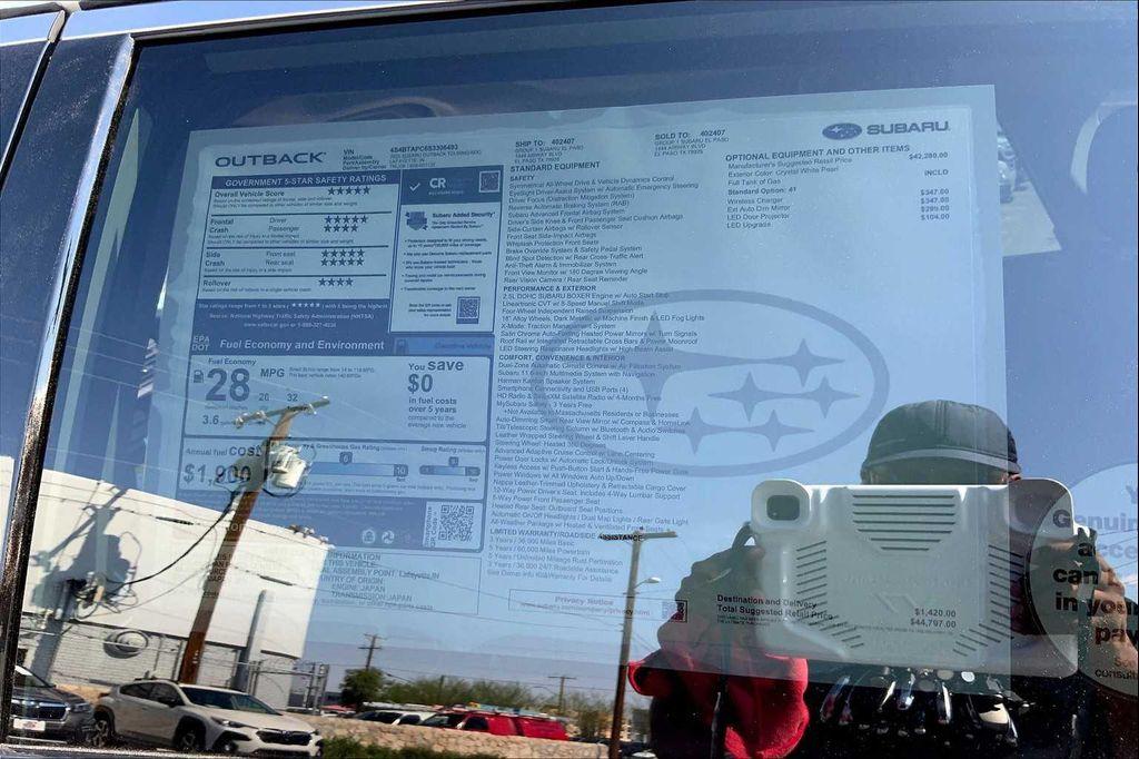 new 2025 Subaru Outback car, priced at $44,797