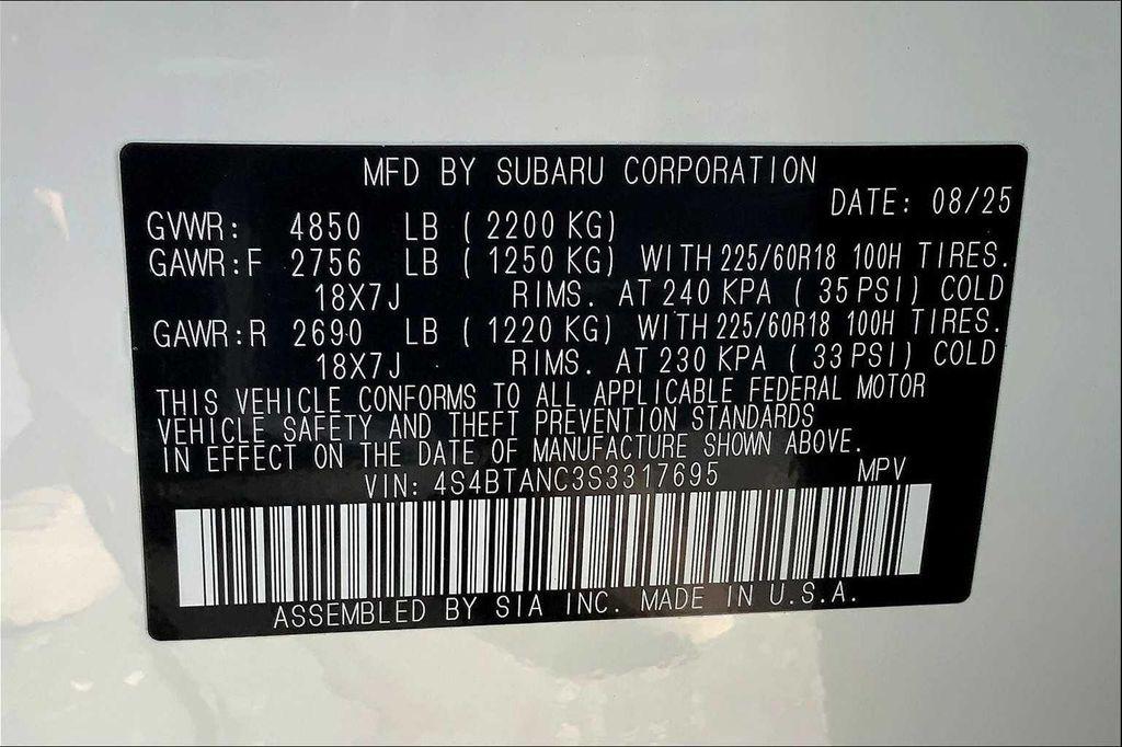 new 2025 Subaru Outback car, priced at $42,074