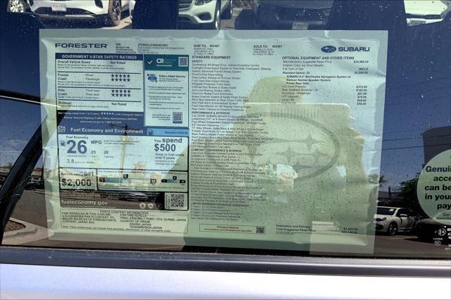 new 2025 Subaru Forester car, priced at $39,149