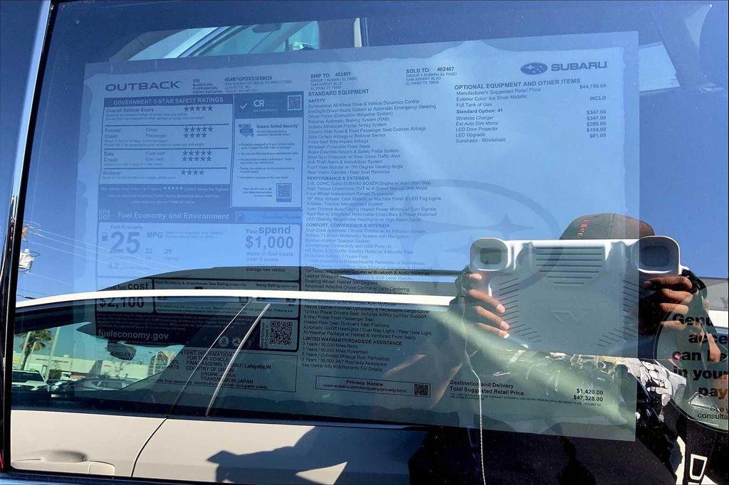 new 2025 Subaru Outback car, priced at $47,328
