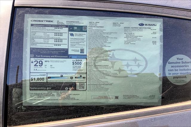 new 2025 Subaru Crosstrek car, priced at $35,876