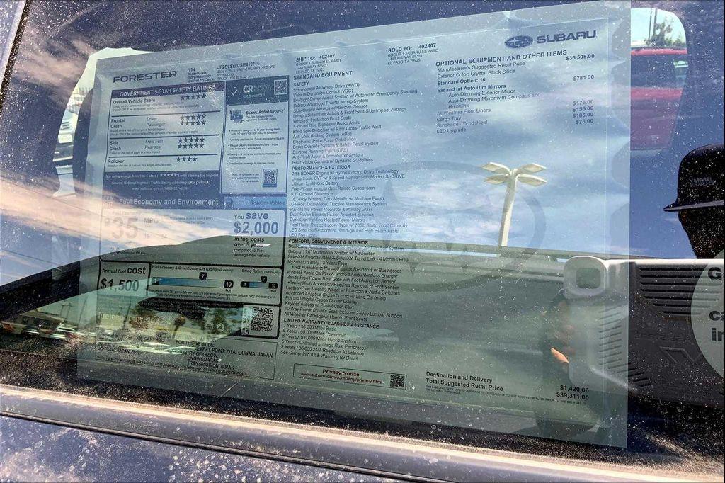 new 2025 Subaru Forester Hybrid car, priced at $39,311