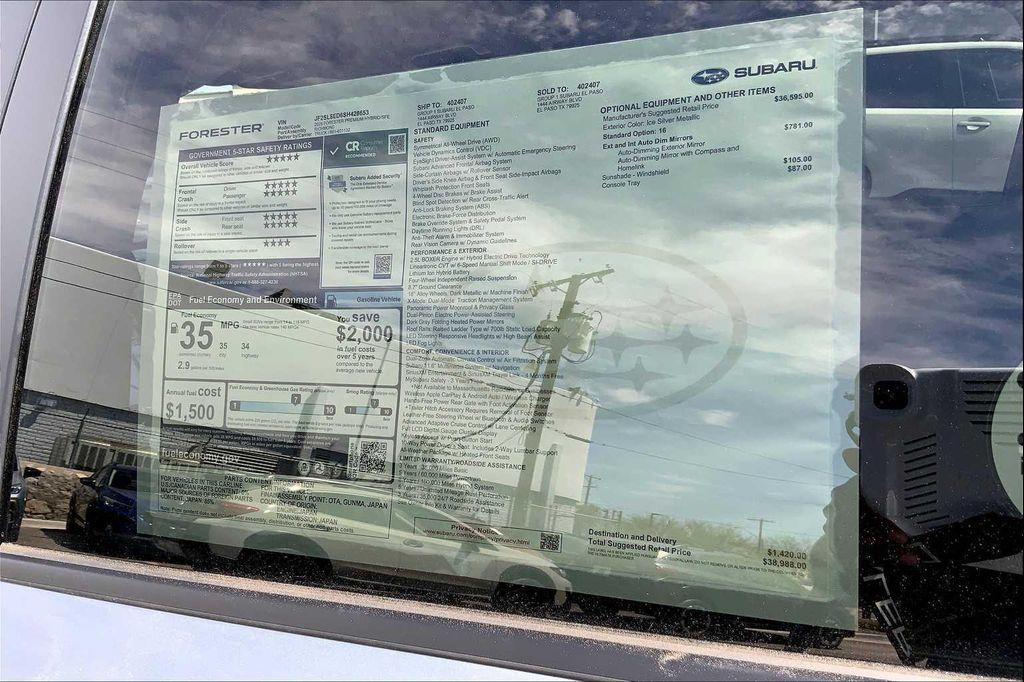 new 2025 Subaru Forester Hybrid car, priced at $38,988