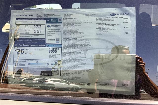 new 2025 Subaru Forester car, priced at $39,287