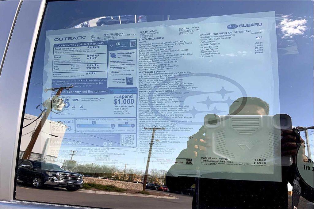 new 2025 Subaru Outback car, priced at $43,761