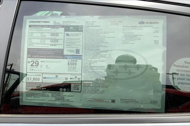 new 2025 Subaru Crosstrek car, priced at $35,876