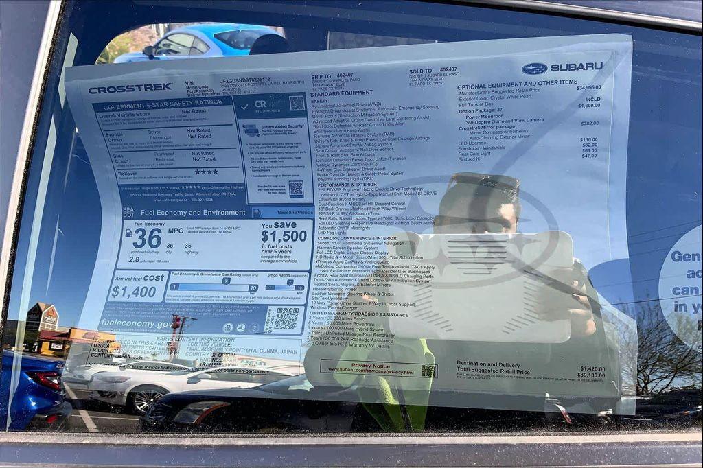 new 2026 Subaru Crosstrek Hybrid car, priced at $39,130