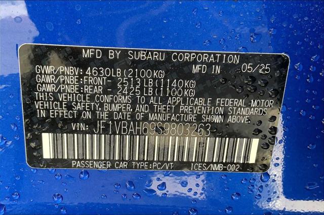 new 2025 Subaru WRX car, priced at $39,966