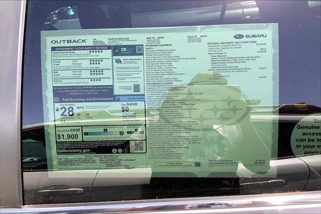 new 2025 Subaru Outback car, priced at $36,558