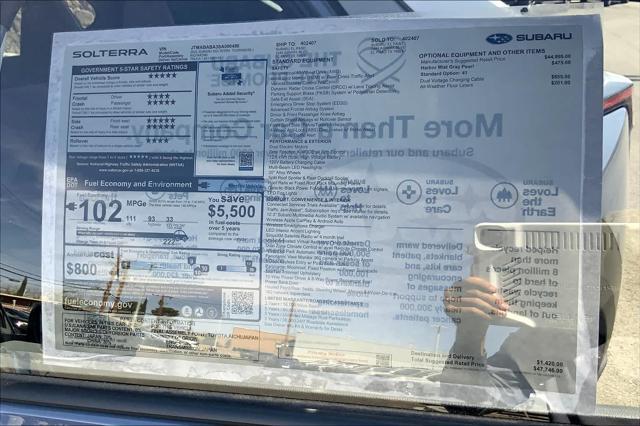 new 2025 Subaru Solterra car, priced at $47,746