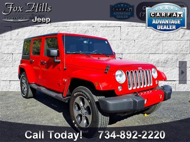 used 2016 Jeep Wrangler Unlimited car, priced at $15,588