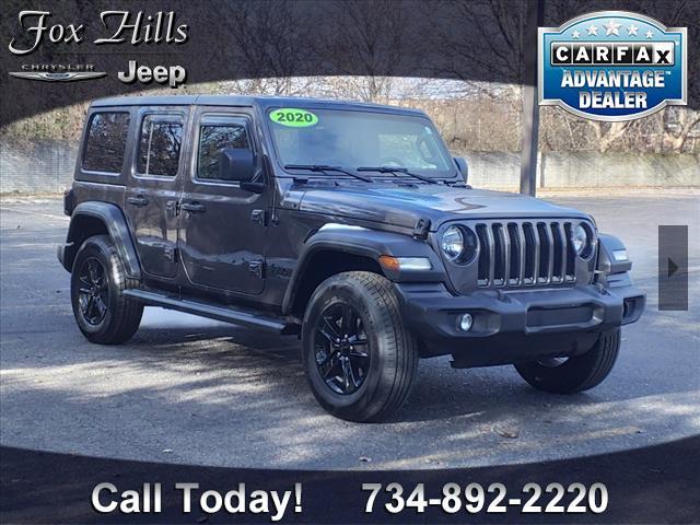 used 2020 Jeep Wrangler Unlimited car, priced at $28,697