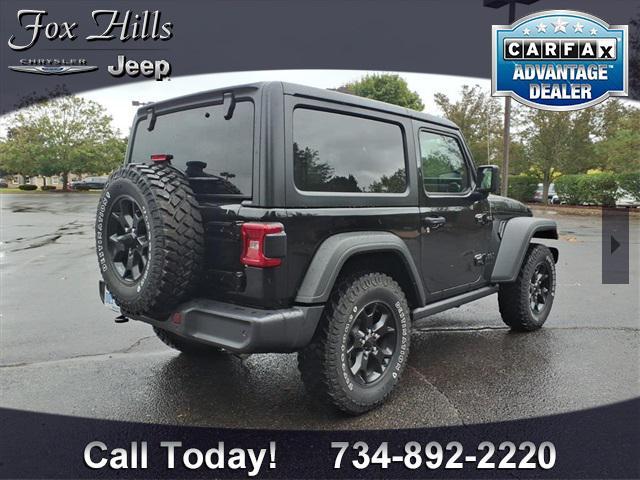 used 2021 Jeep Wrangler car, priced at $30,443