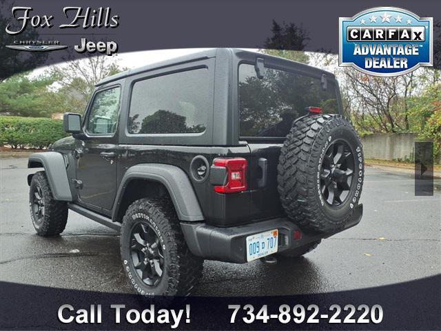 used 2021 Jeep Wrangler car, priced at $30,443
