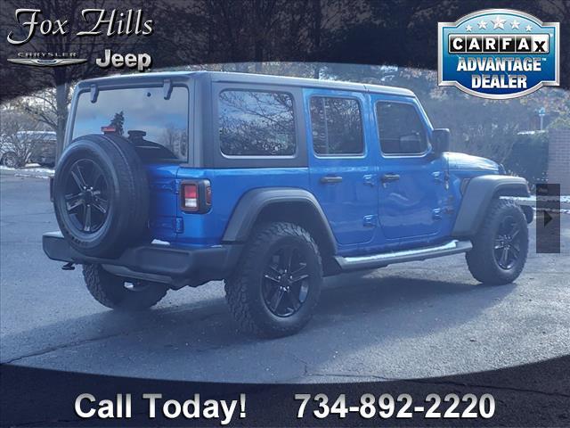 used 2021 Jeep Wrangler Unlimited car, priced at $30,995