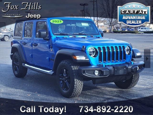 used 2021 Jeep Wrangler Unlimited car, priced at $30,995