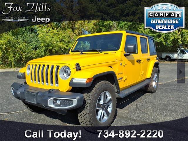 used 2021 Jeep Wrangler Unlimited car, priced at $28,399