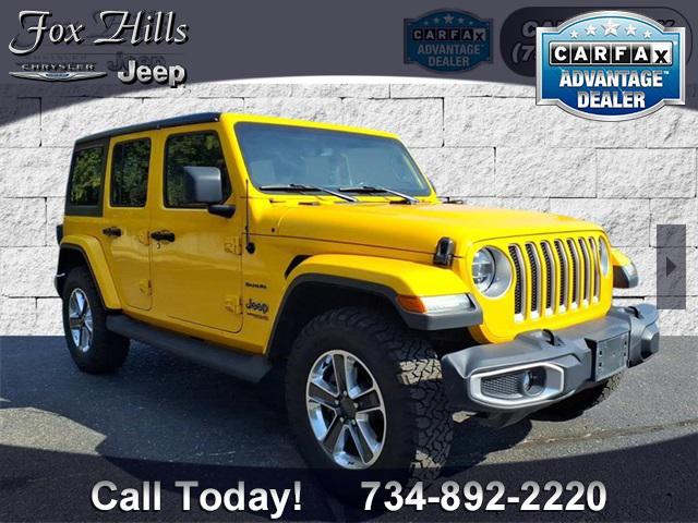 used 2021 Jeep Wrangler Unlimited car, priced at $28,471